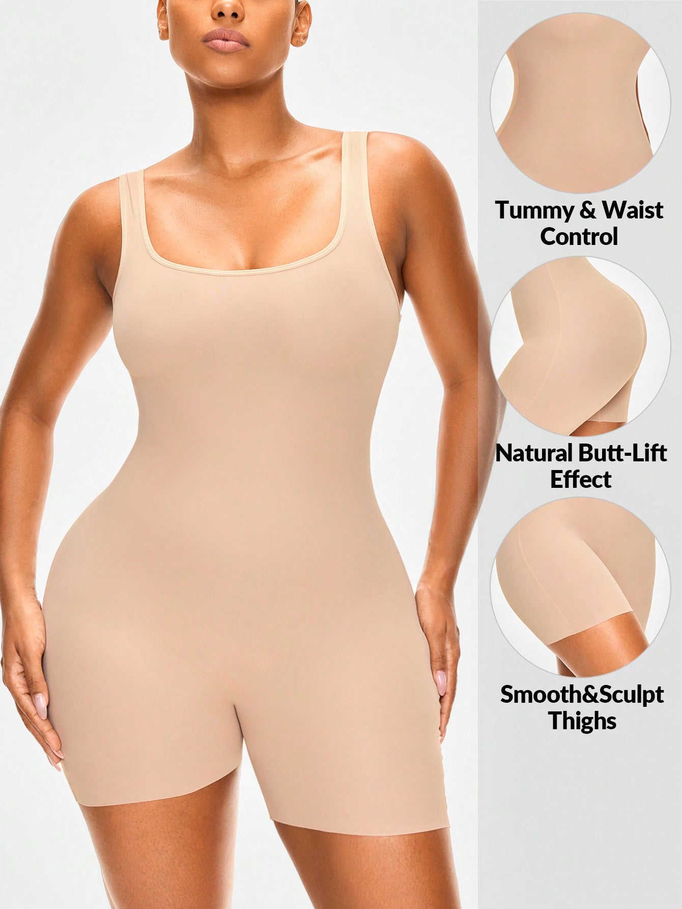 Shapewear Bodysuits For Women Tummy Control Body Shaper Seamless Sculpting Waist Slimming Bodysuit